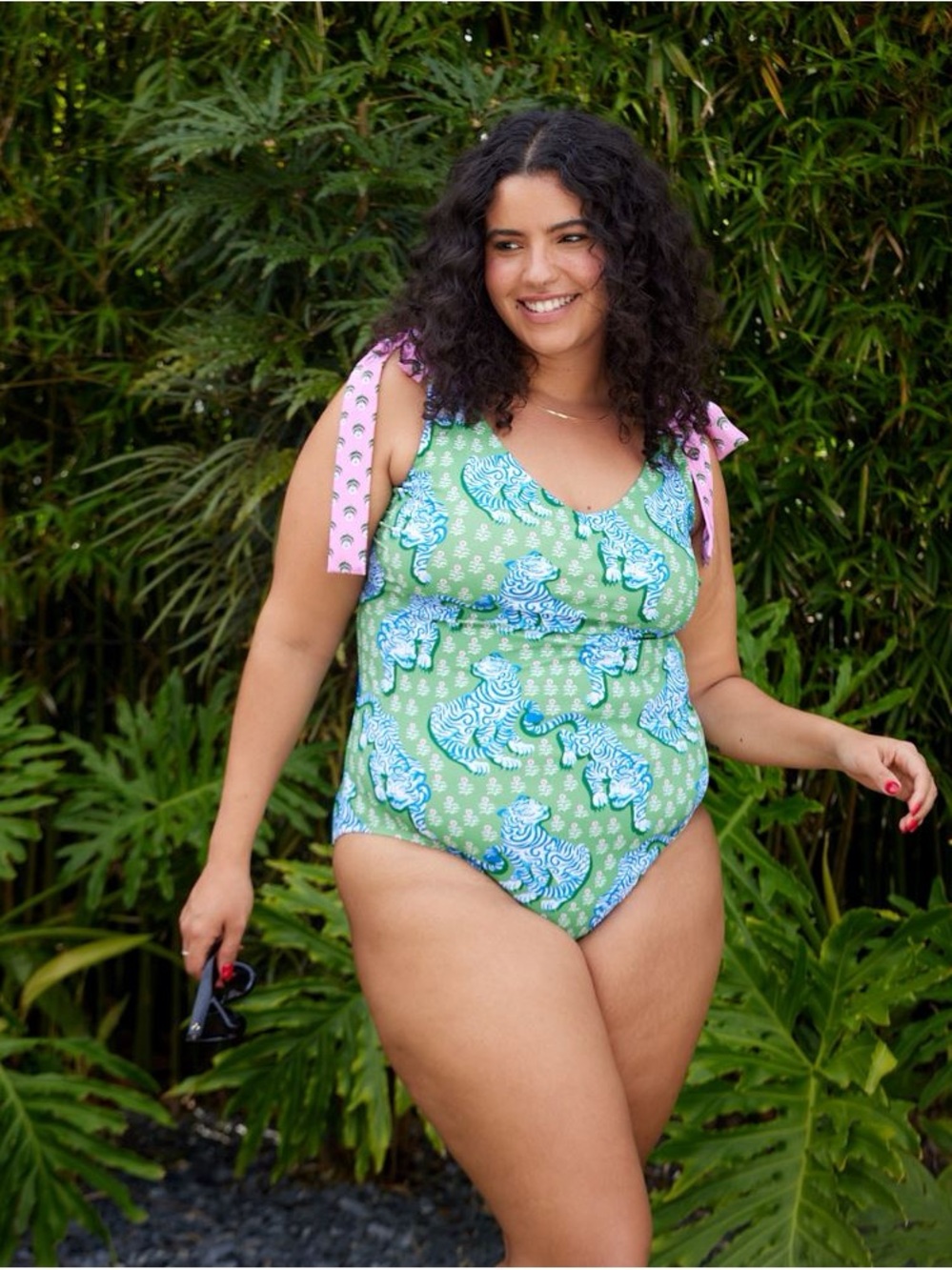 PRINTFRESH x LIME RICKI limited edition Tiger Queen one piece swimsuit SIZE 2x